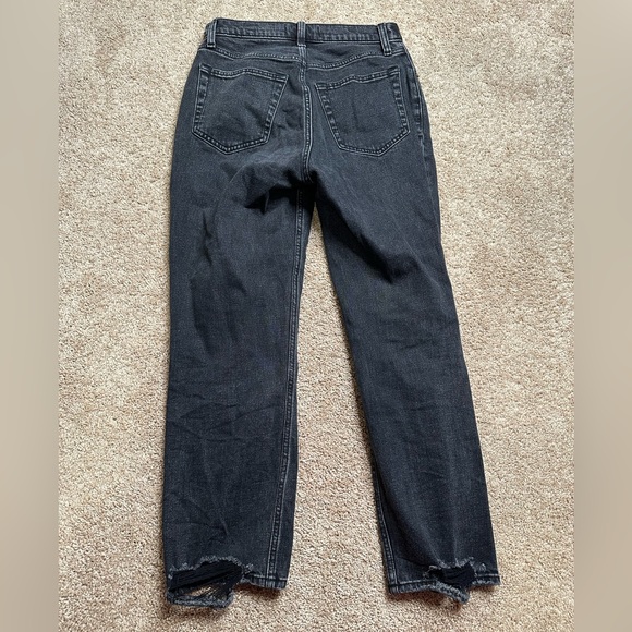 Abercrombie & Fitch The‎ Ankle Straight Ultra High Rise Ripped Jeans - Picture 4 of 4